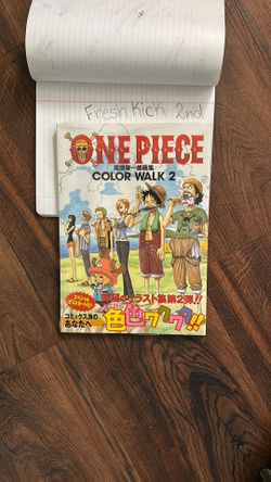 One Piece Color Walk 2 Illustration Book Eiichiro Ode Original Japanese OBI