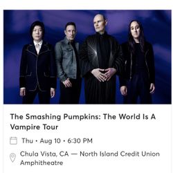 August 10th Smashing pumpkins 
