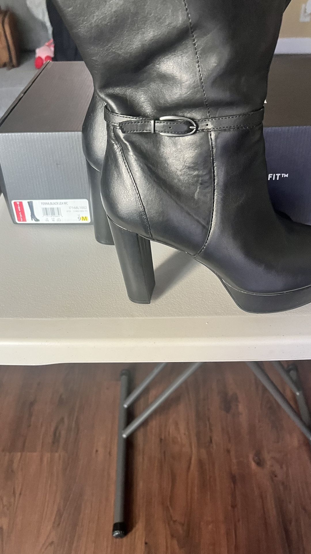 Naturalizer High Knee Wide Calf Boots