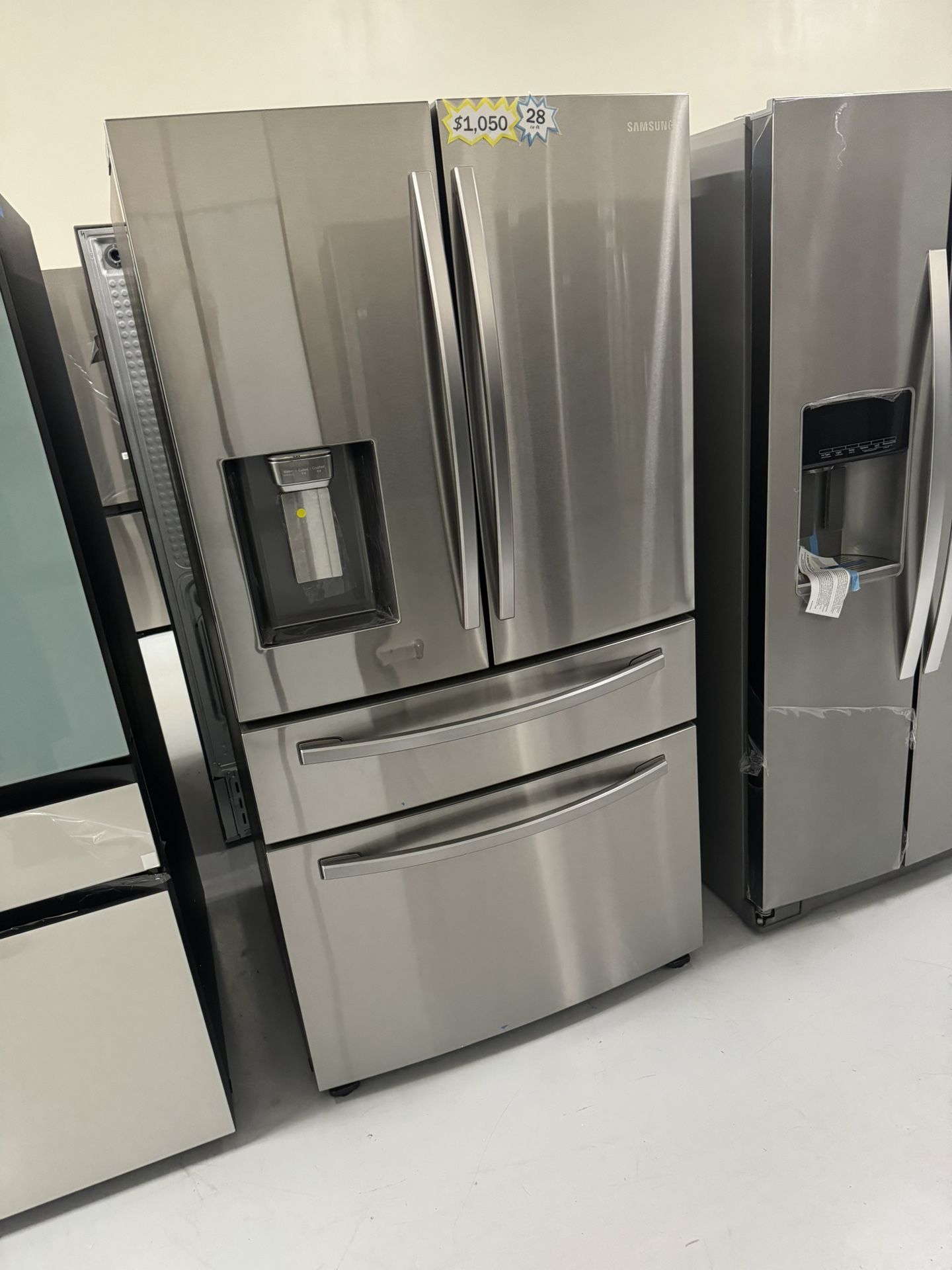New Fridge Stainless Steel Double Drawer 1 Year Warranty