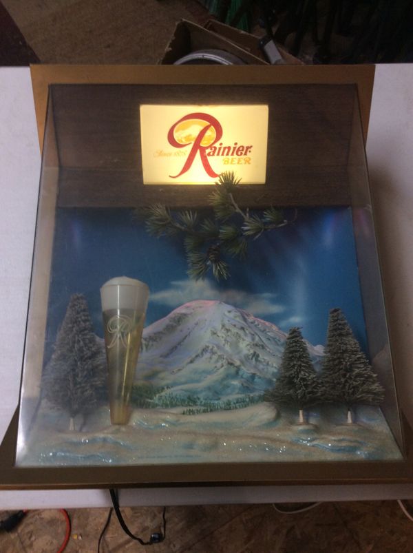 Vintage Rainier Beer Pub Sign for Sale in Puyallup, WA OfferUp