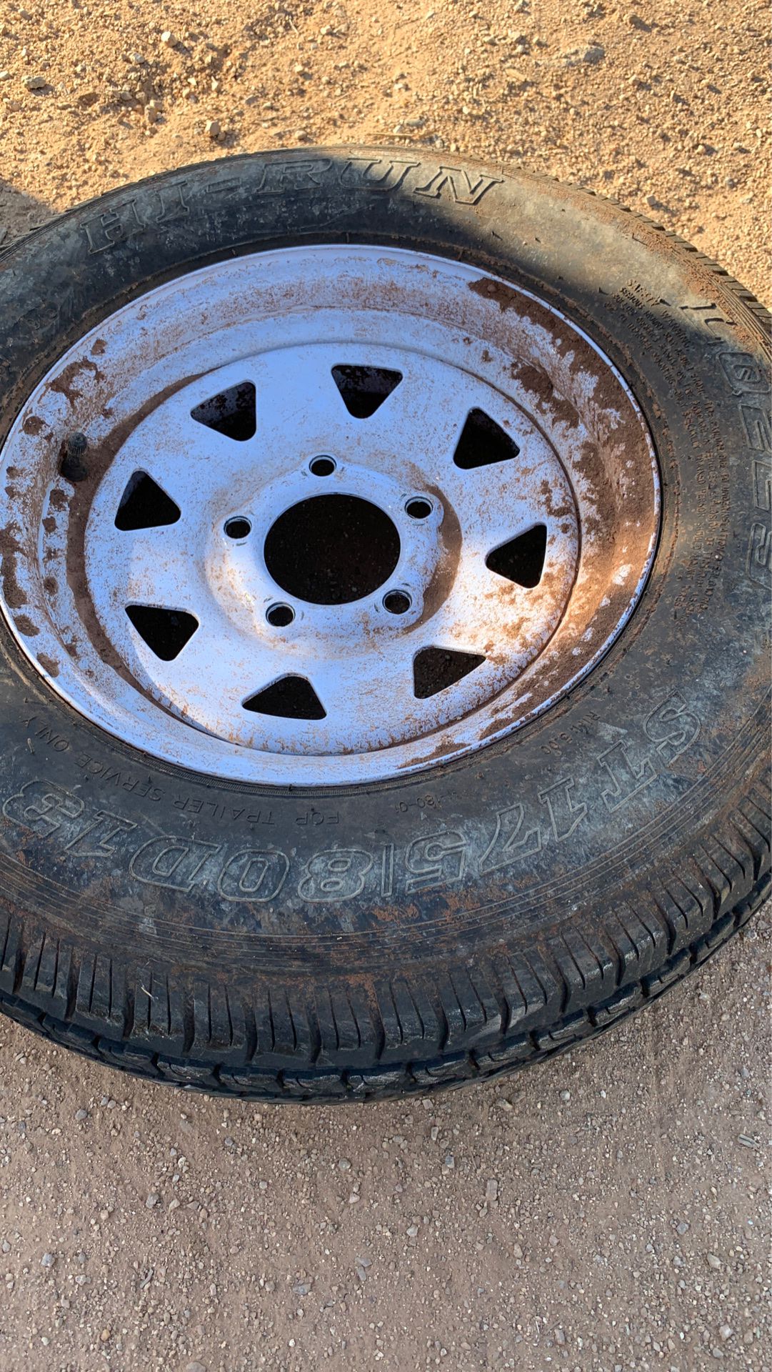 Spare trailer tire