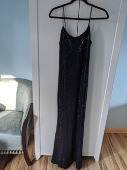 Diosa sequin black cocktail dress M