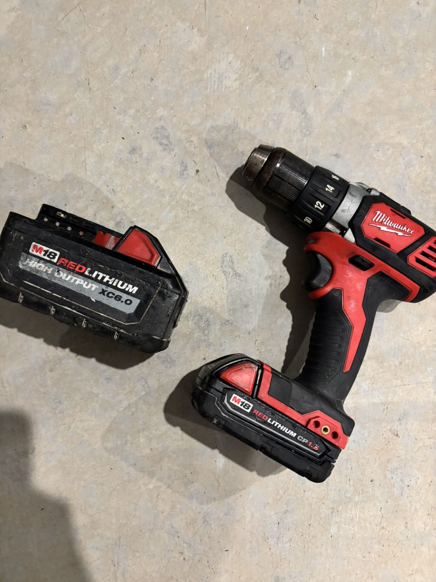 Milwaukee Drill An Batteries 