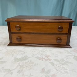 2 Drawer Victorian Antique Spool /Apothecary Cabinet