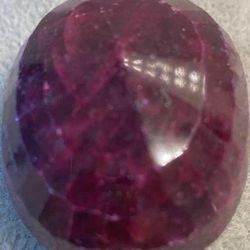 RUBY CORUNDUM OVAL FACETED 342.5 Cts GEMSTONE GLA CERTIFIED 111412