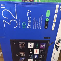 ONN 32" HD LED Smart TV  Netflix Hulu Apple TV Disney+ Wi-Fi Remote Black