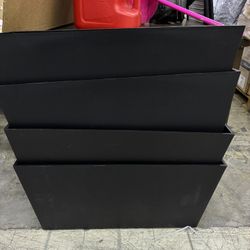 Black Rectangular Planter Boxes