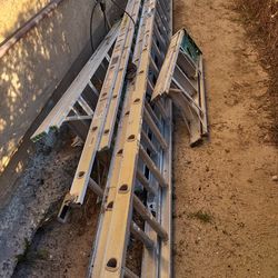 Werner 28 feet 250 pound max load,aluminum ladder