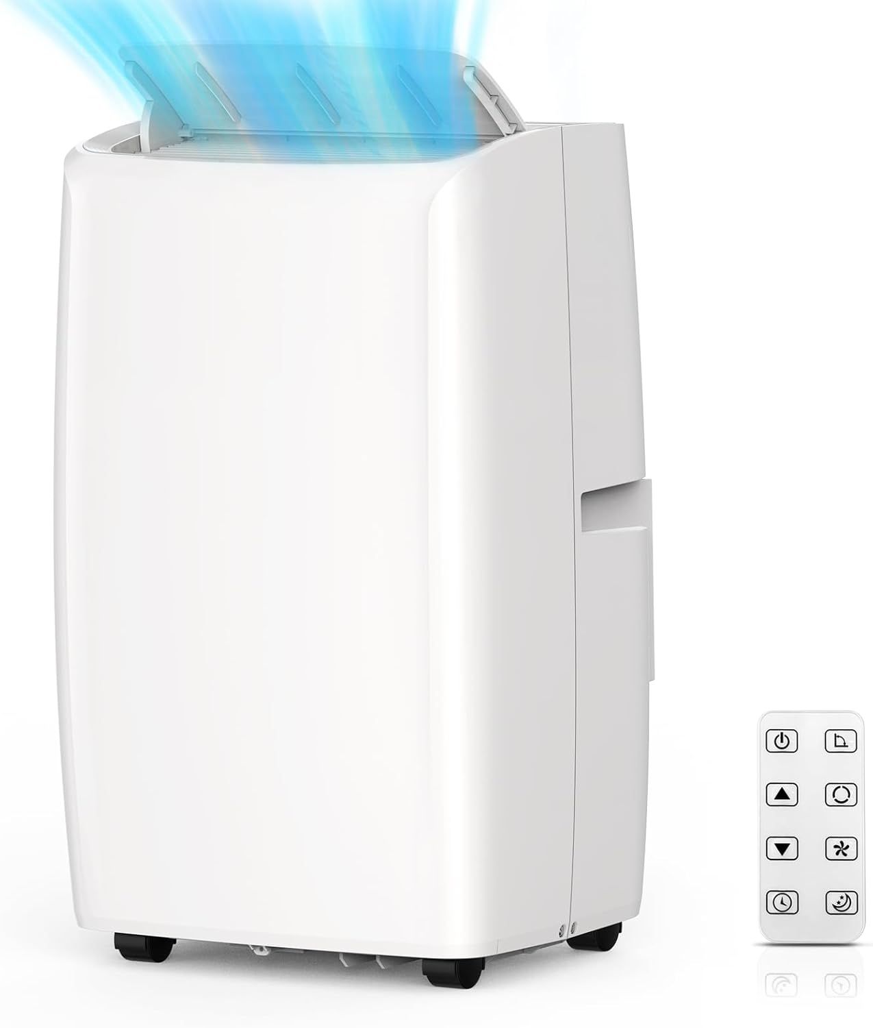14000 BTUs Portable Air Conditioners, 3-In-1 Portable AC Cools Up to 750 Sq. Ft, Stand Up Room Air Conditioner with Remote Control, Dehumidifier, Fan,