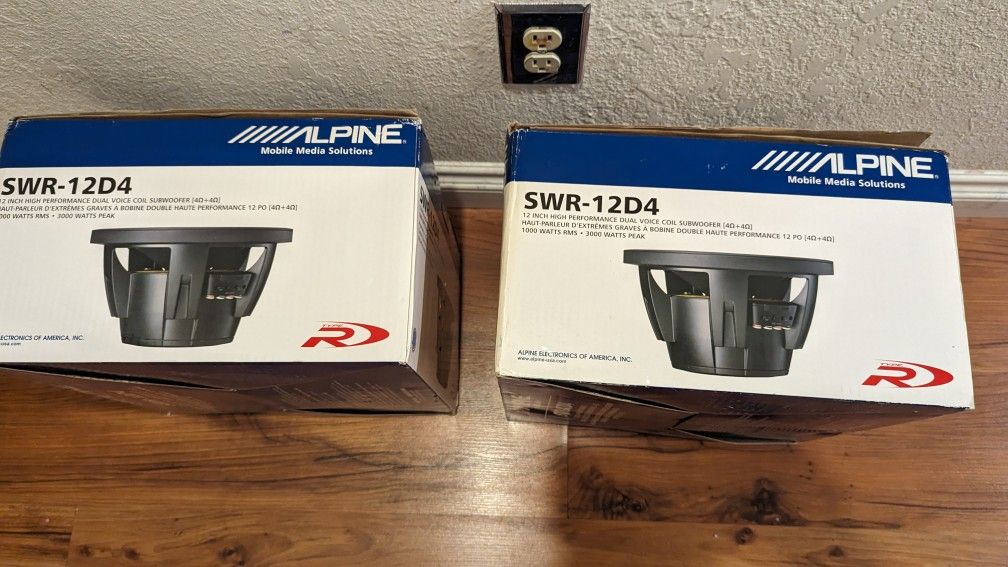 Alpine 12in Subwoofers