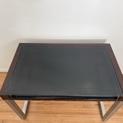A pretty cool glass top desk