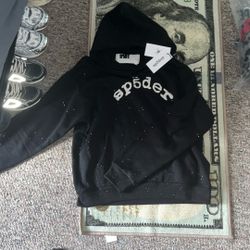 vvs sp5der hoodie black