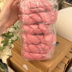 6 Pink Cheesecloth Table Runners for Party Reception Wedding Birthday Baby Shower Bridal Shower Centerpieces