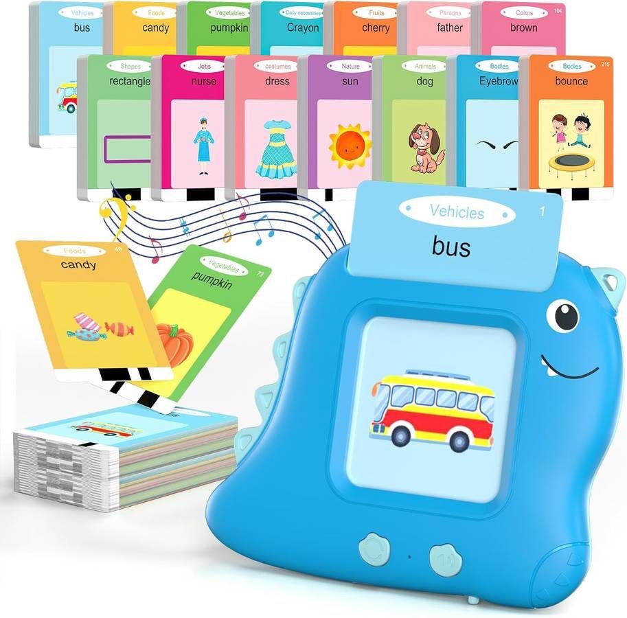 new Toddler Kids Talking Flash Cards with 224 Sight Words, Speech Therapy Autism Sensory Toys, Educational Learning Talking Toys for 1 2 3 4 5 Year Ol