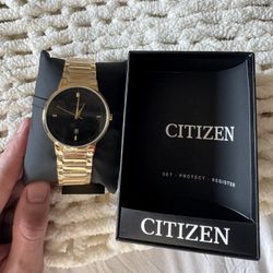 Citizen Quartz Mens Watch, Stainless Steel, Classic, Gold-Tone (Model: BI5012-53E)