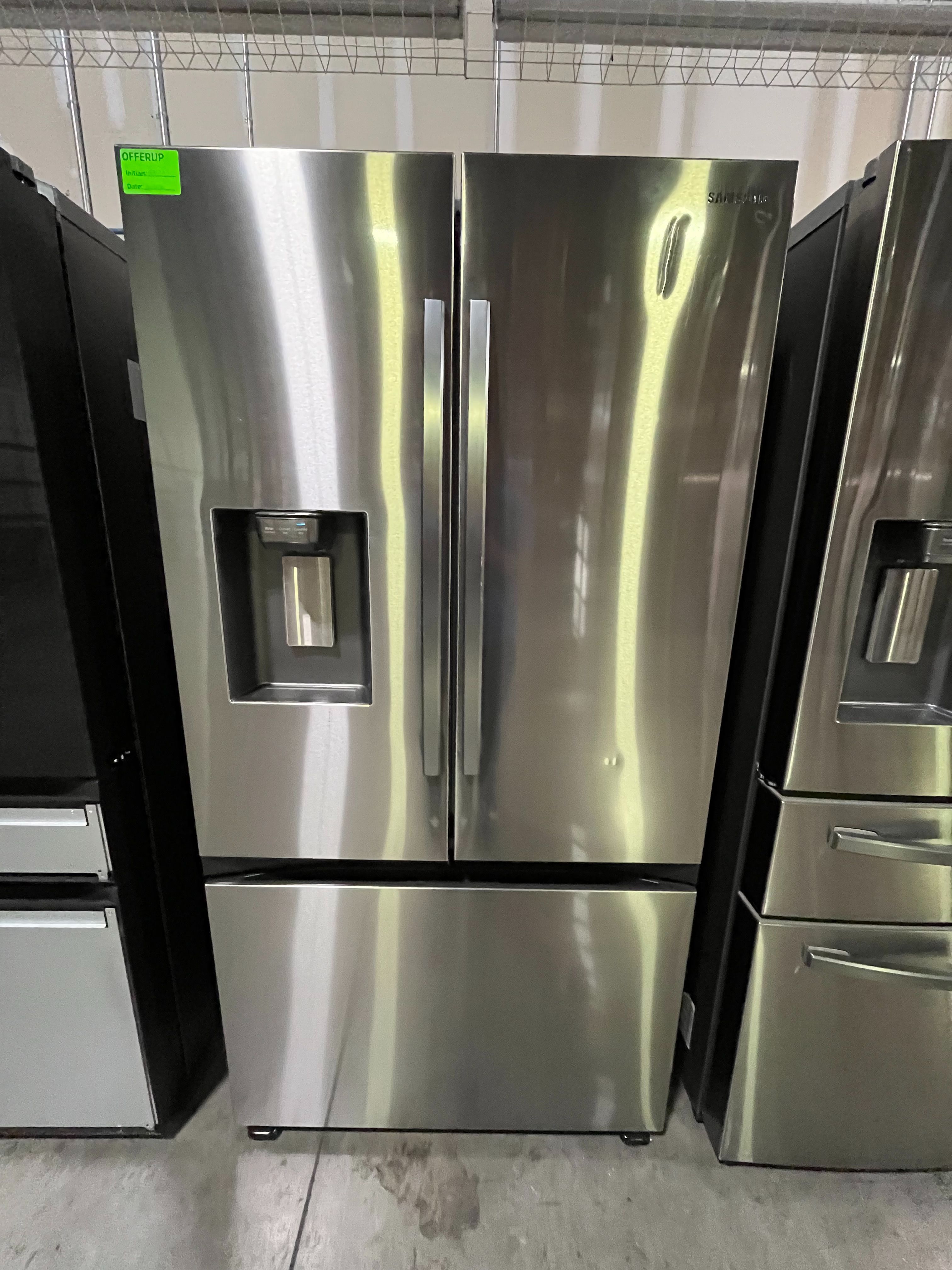 Samsung 31 cu. ft. Mega Capacity Full Depth 3-Door French Door Refrigerator  Model: RF32CG5400SR MSRP: $2,609