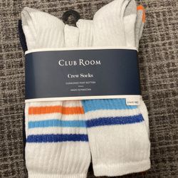 NWT Club Room Men’s Crew Socks 8 pairs 
