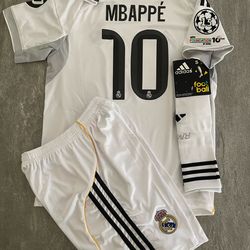 Kids Real Madrid 25/26 Hone Mbappe 10 Jersey