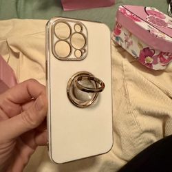 Iphone, 13 Pro Cute Cover Case With Ring. Like New. $5