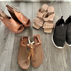 Women’s Shoes size 7.5/8 .  Sold As A Bundle 