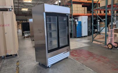 Clearance 54 inches Two Slide glass Door Refrigerator 13332L0620