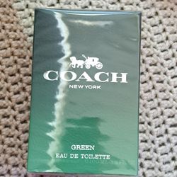 NEW & SEALED " COACH GREEN MEN'S 3.3 OZ SPRAY 45$