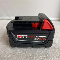milwaukee battery 5.0 ah brand new 