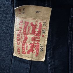 Original Levi’s 501 Black jeans 36x34 