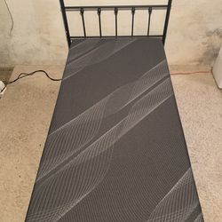 Metal Bed Frame And Twin Mattress