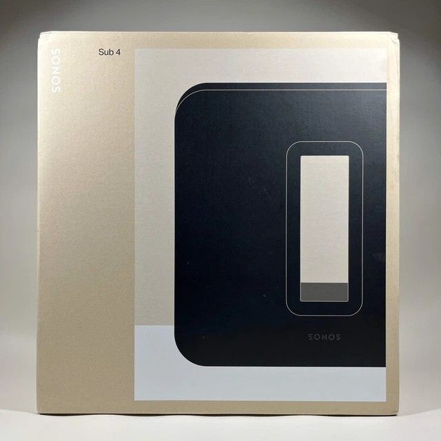 New Sonos Sub 4 Wireless Subwoofer Black