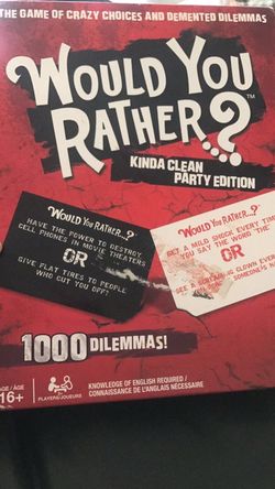 Would You Rather game