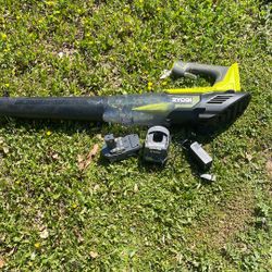 RYOBI Blow  battery and charger
