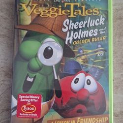 Brand New Sealed VeggieTales: Sheerluck Holmes And The Golden Ruler (DVD, 2005) Big Idea 