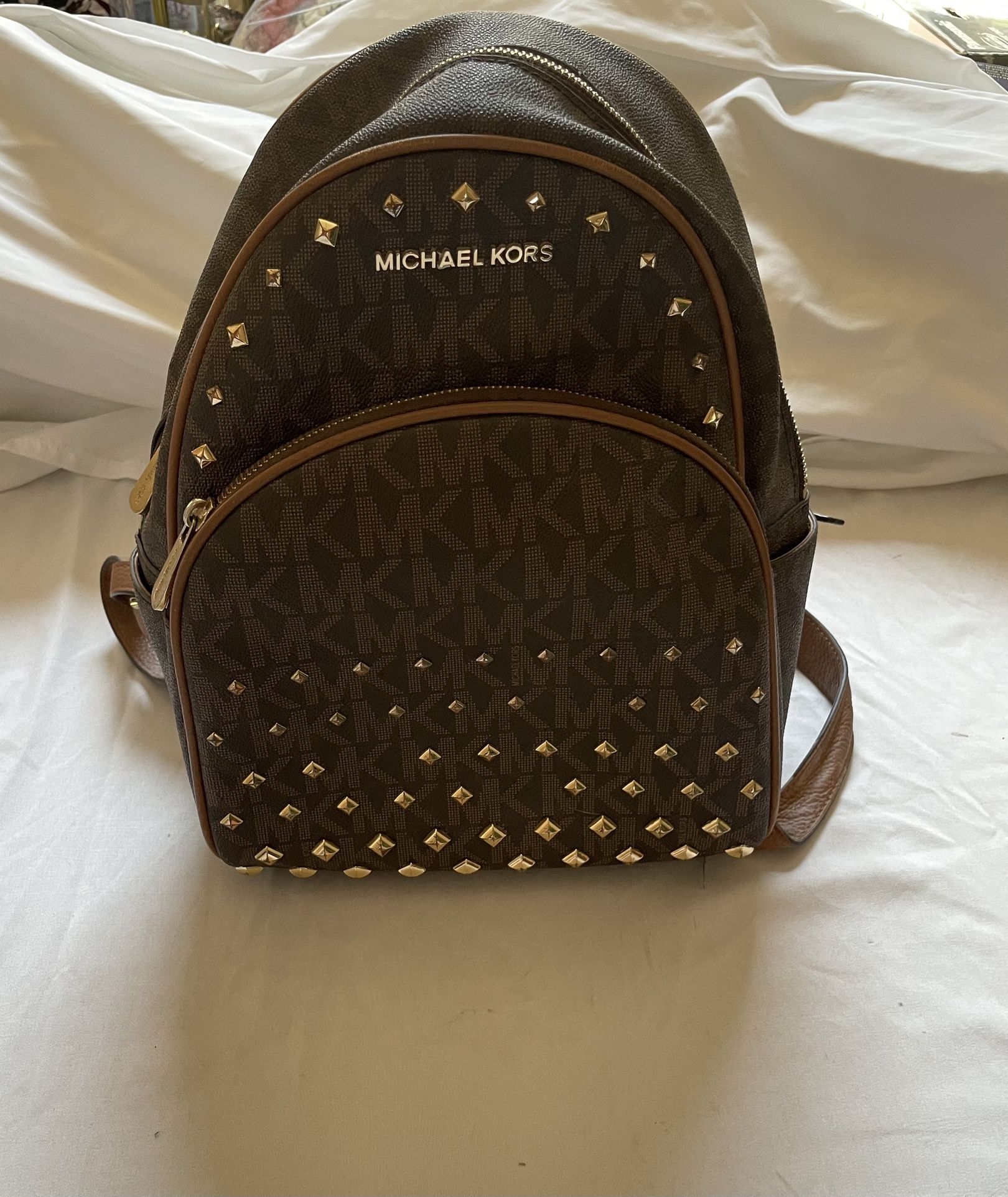 Michael Kors Medium Brown Leather Backpack