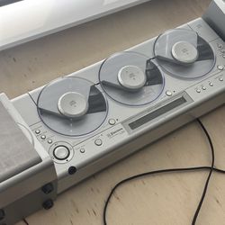 Emerson MS3106 3-Disc CD Player Tested Completely Working w/Speakers No Faults