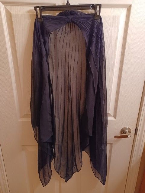 New Elegant Black Sheer Shawl