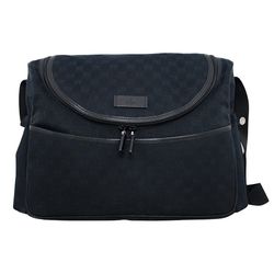 Gucci - Baby Black Canvas Diaper Bag.