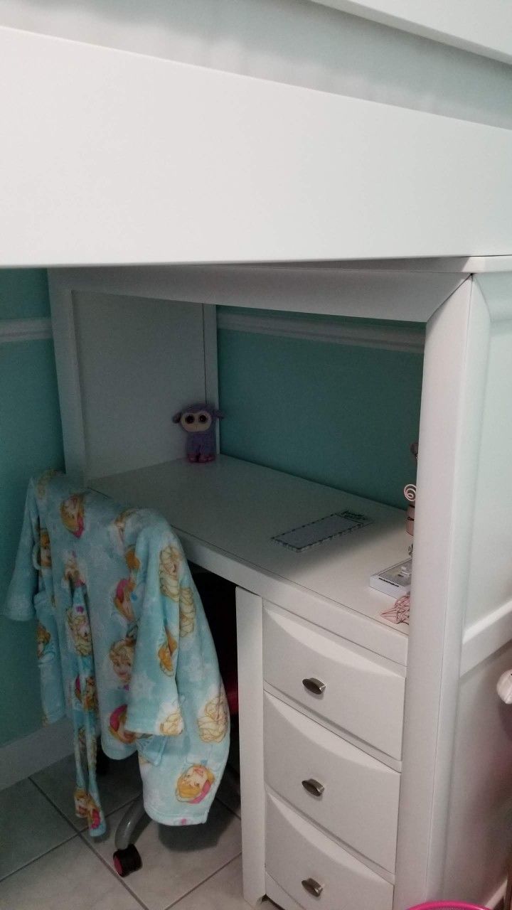 Ivy League White Loft Bed