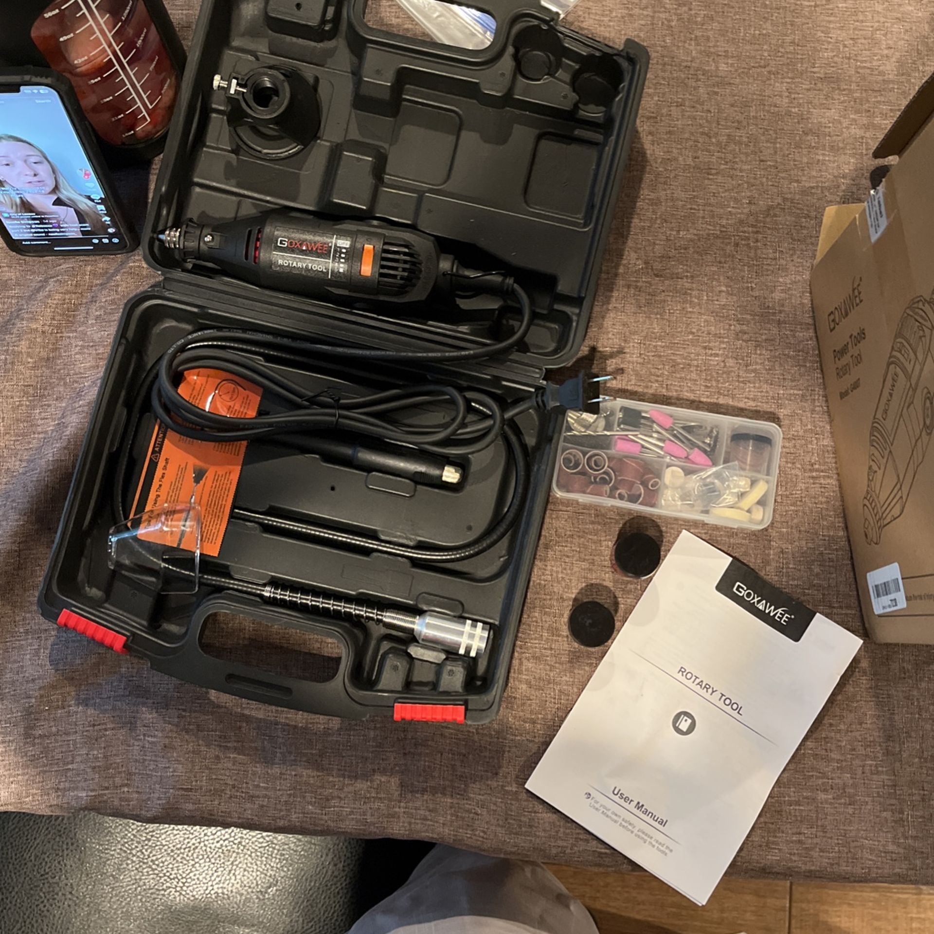 Goxawew Rotary Tool 140 Piece