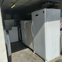 freezers and apartment fridges galore everything comes with a warranty
