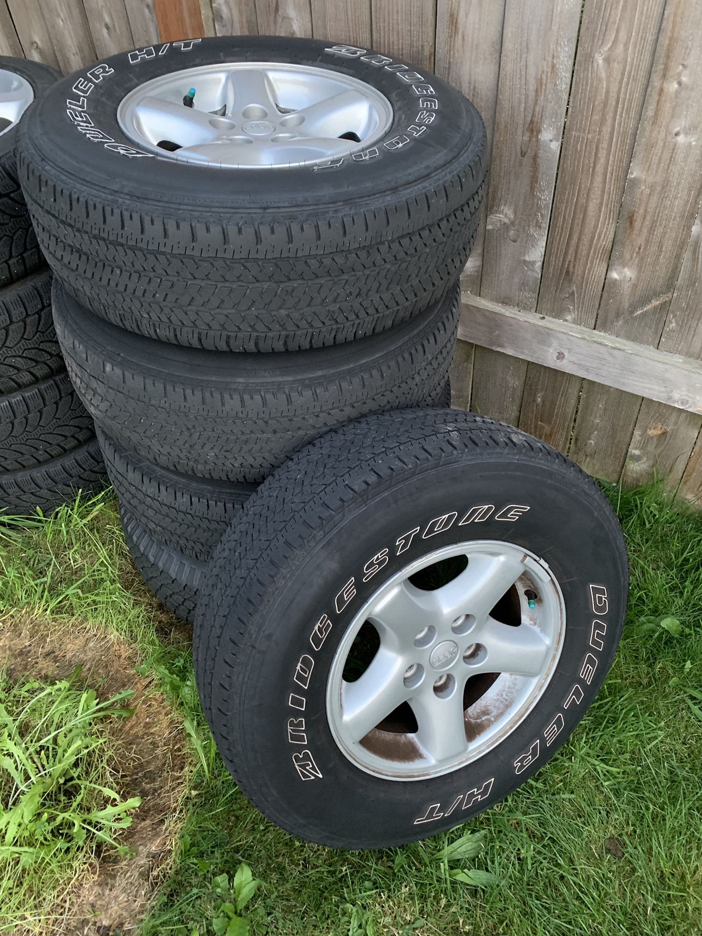 2002 Jeep Wrangler TJ wheels and tires 5 x 4.5