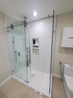 Shower glass doors