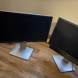 Two dell monitors 