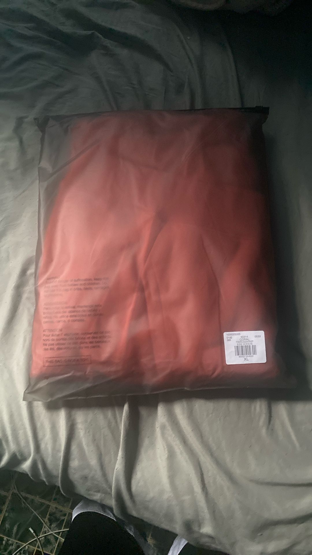 Essentials Coral Xl Hoodie