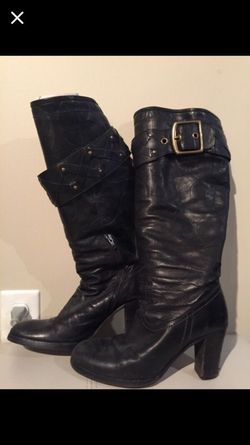 Coach leather boots size 7