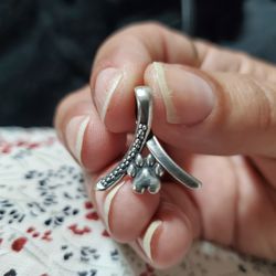 Sterling Silver Pet Paw Pendant 