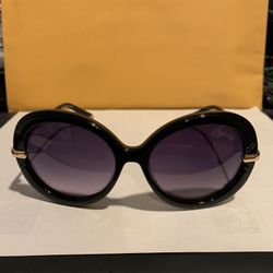 LOUIS VUITTON 2014, Z0420E Anthea Sunglasses Black Gold Grey Women’s Sunglasses
