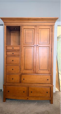 Upright Armoire, Solid Wood