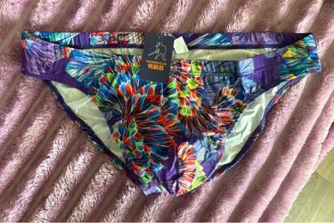 Underwear Brief Men Vibrant Butterfly and Floral Print ( come in XXL Asian equivalent Large USA)
